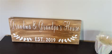 Grandma & Grandpa's house, Grandparent sign, Gifts for grandparents ...