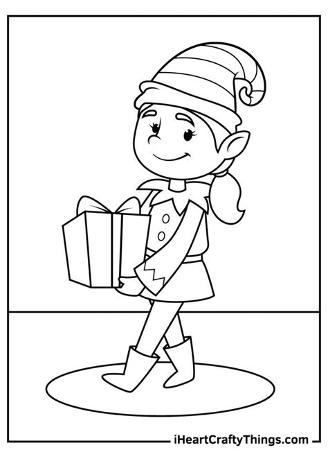 35 Christmas Elves Coloring Pages (Free Printables For Kids)