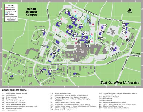 ECU Main Campus Map