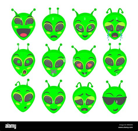 Alien face Cut Out Stock Images & Pictures - Alamy