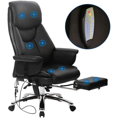 Massage Office Chair Ergonomic Desk Chair Recline Computer Chair with ...