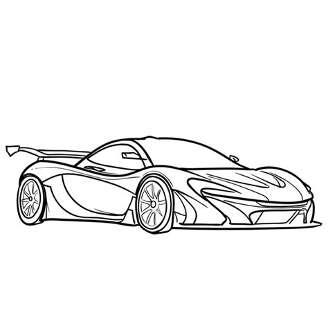 Learn how to draw a McLaren P1 GTR - EASY TO DRAW EVERYTHING