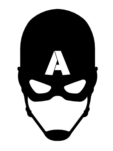 Free printable Captain America stencils and templates