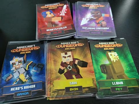 Minecraft Dungeons Arcade Cards, Hobbies & Toys, Toys & Games on Carousell