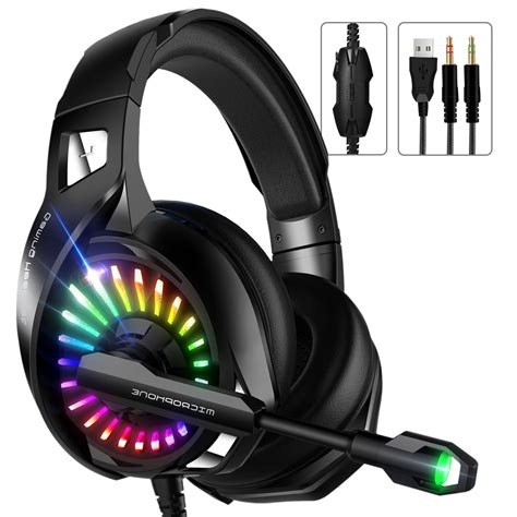 7.1 USB Gaming Headset - Surround Stereo Sound Headphones with Noise ...