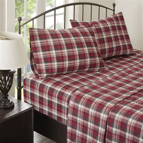 Woolrich Flannel Cotton Sheet Set Queen - Walmart.com - Walmart.com