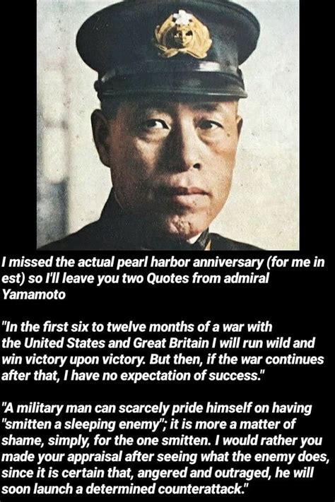 Admiral Yamamoto Quotes / What Did Yamamoto Say About Invading America ...