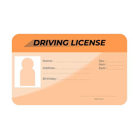 Free drivers license template sheet - multiever