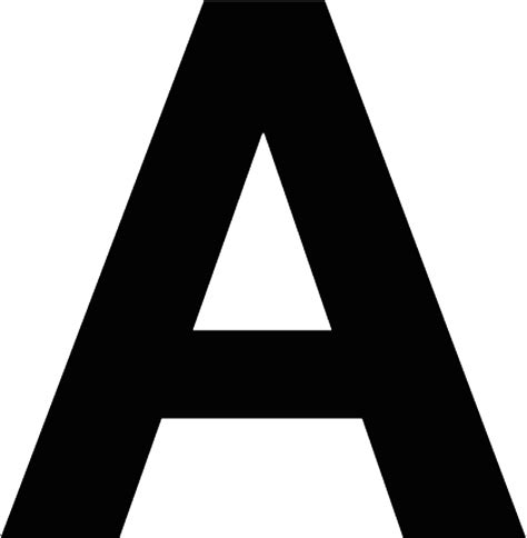 Alphabet Letter A, Clear, Shape PNG