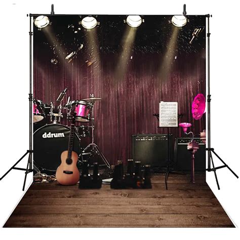 Music Photography Backdrops Stage Vinyl Backdrop For Photography ...