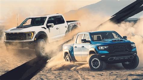 2023 Ford F-150 Raptor R vs. 2023 Ram 1500 TRX: Massive Off-Road ...