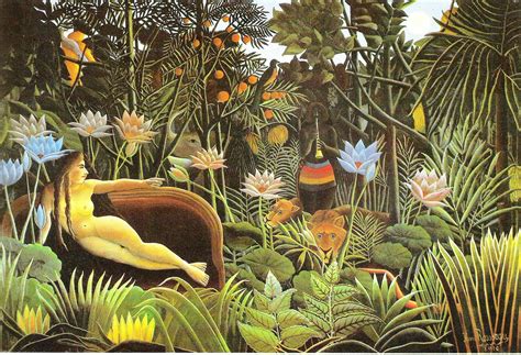 Henri Rousseau . | Dream painting, Jungle painting, Henri rousseau