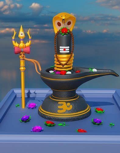 Lord shiva lingam free 3D model | CGTrader