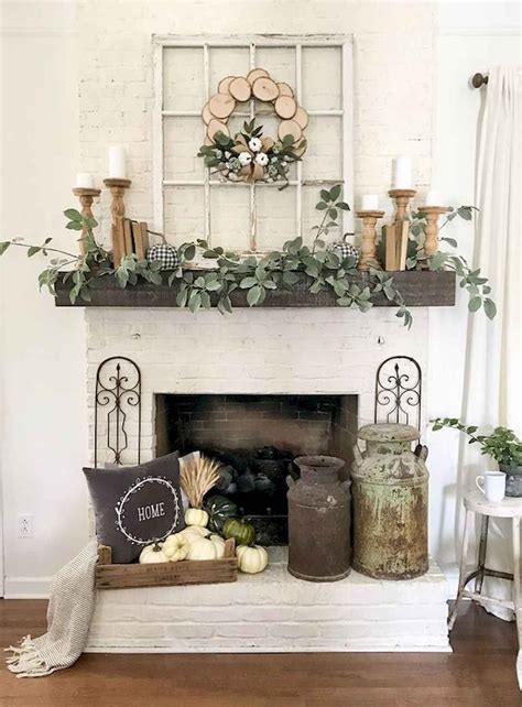 50 Beautiful Spring Mantel Decorating Ideas | Fireplace mantle decor ...