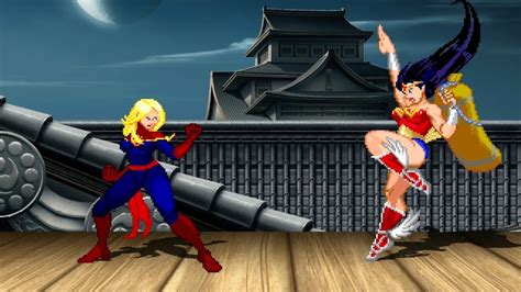 CAPTAIN MARVEL vs WONDER WOMAN - Highest Level Incredible Epic Fight ...