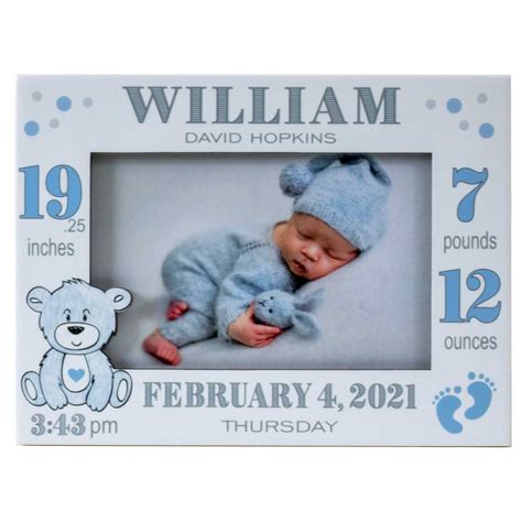 Personalized Baby Picture Frame Baby Boy Picture Frame New | Etsy