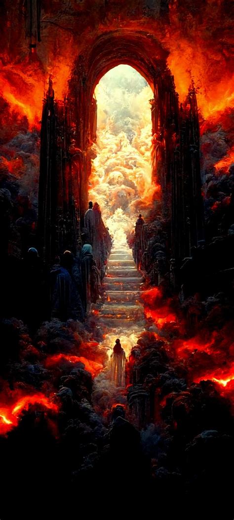 Heaven or Hell | Heaven art, Fantasy landscape, Afterlife art