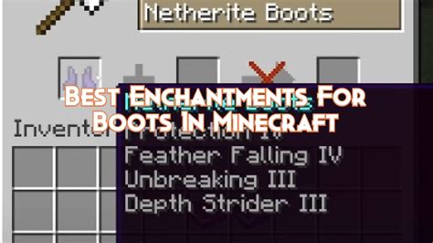 Best Enchantments For Boots In Minecraft 2024 - Pillar Of Gaming