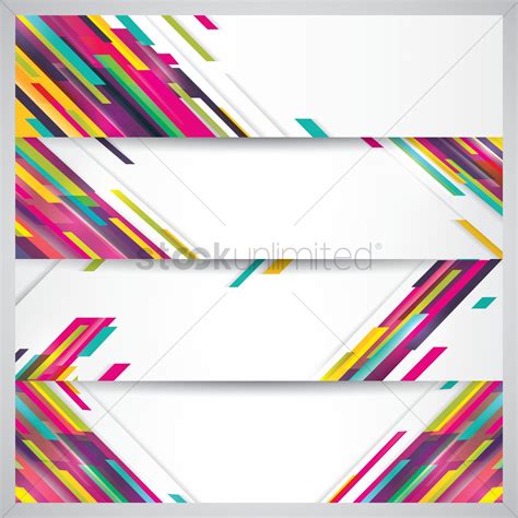 Colorful Banner Vector at Vectorified.com | Collection of Colorful ...