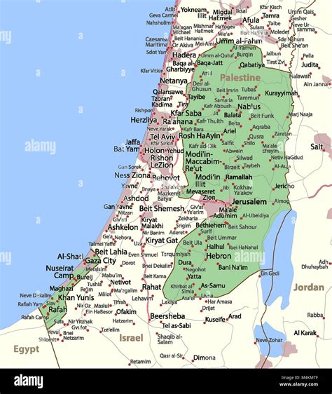 Palestine Map Borders