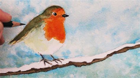 How to Draw and paint a Robin: Step by Step - YouTube