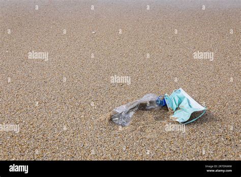 marine litter, ocean plastics and masks Stock Photo - Alamy