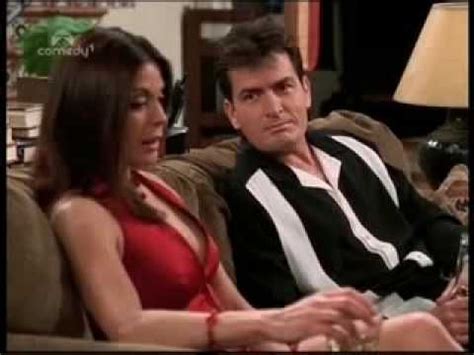 Teri Hatcher and Charlie Sheen on Two and A Half Men YouTube | Half man ...