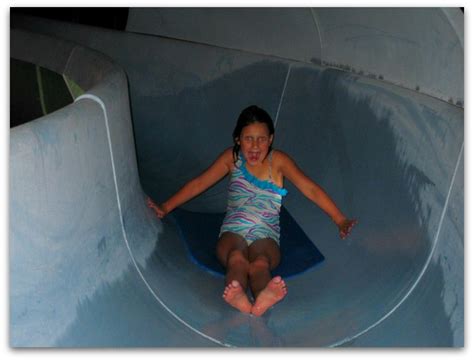 Summer camp water slide