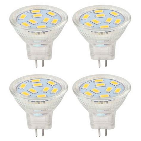 4Pcs Mr11 Led Bulb Warm White Spotlight Replace Halogen Light Low ...