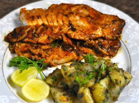 Pan Fried Rawas Fillets with Garlic and Herb sautéed Potatoes | Indian ...