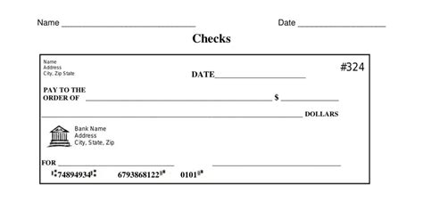 Blank Check Template ≡ Fill Out Printable PDF Forms Online