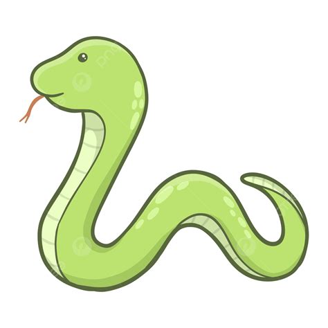 Cute Green Snake, Snake, Cartoon, Animal PNG Transparent Clipart Image ...