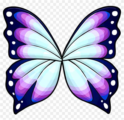 Butterfly Wings - Butterfly Wing Drawing Color - Free Transparent PNG ...