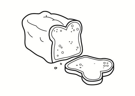 Coloring Page bread - Free printables - Img 23323