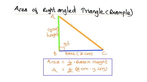 Area For A Right Triangle