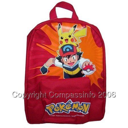 Pokemon Diamond Pearl Ash & Pikachu Backpack Rucksack | #78450937