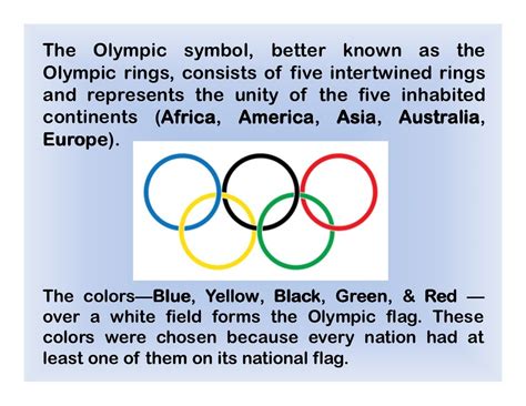 The Olympic symbol, better known