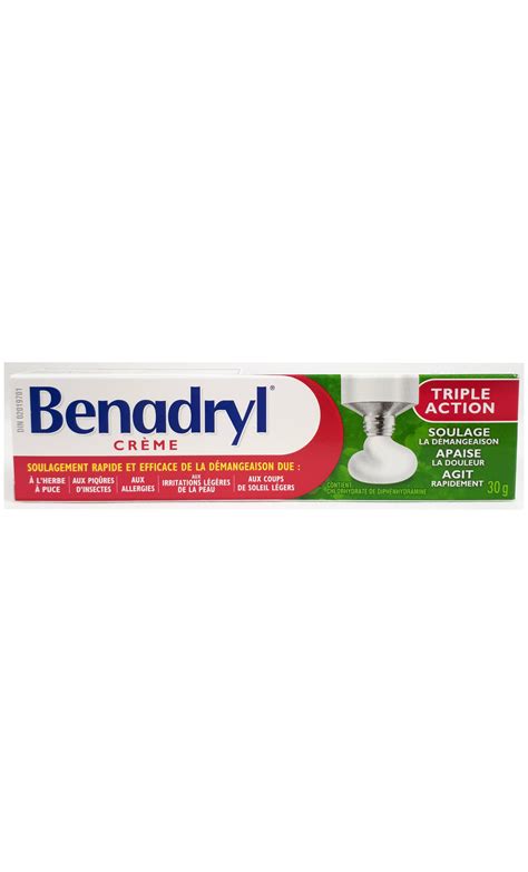 Benadryl Triple Action Cream, 30 g – Green Valley Pharmacy