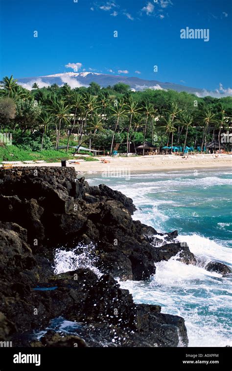 Kauna Oa beach at Mauna Kea Beach Hotel island of Hawaii Hawaiian ...