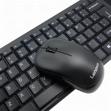 Lenovo KN100 wireless keyboard and mouse set silent keyboard business ...