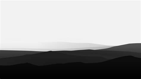 Minimalist Mountains Black And White, HD Artist, 4k Wallpapers, Images ...