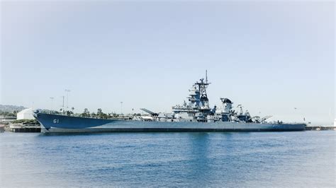 USS IOWA BB61, Usnavy Battleship, Military Museum at LA Port, Digital ...