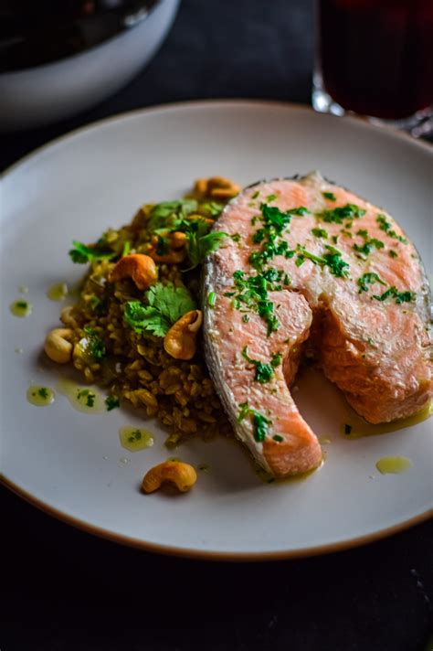 The Bitter Olive - Salmon Confit With Freekeh - Solo Meal