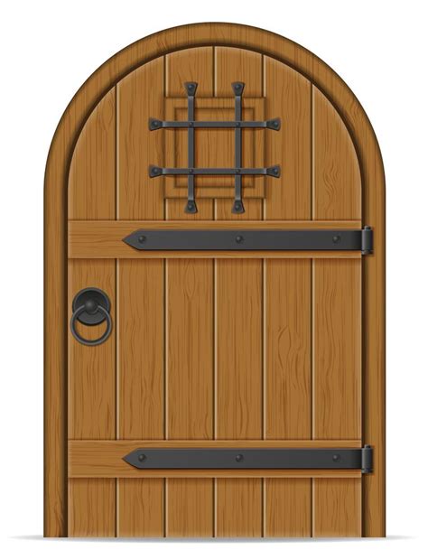 Ilustración de vector de puerta de madera vieja 512776 Vector en Vecteezy