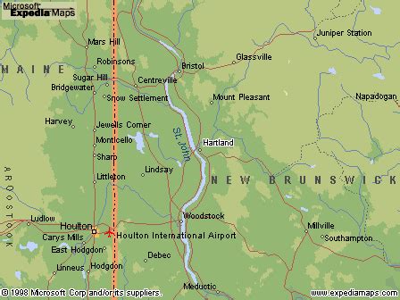 Detailed Map Of New Brunswick Canada