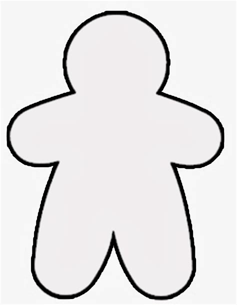 Outline Gingerbread Man - ClipArt Best