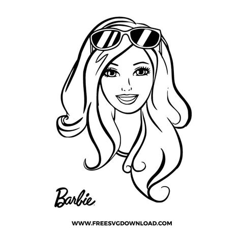 Barbie Outline Free SVG & PNG Download | Free SVG Download