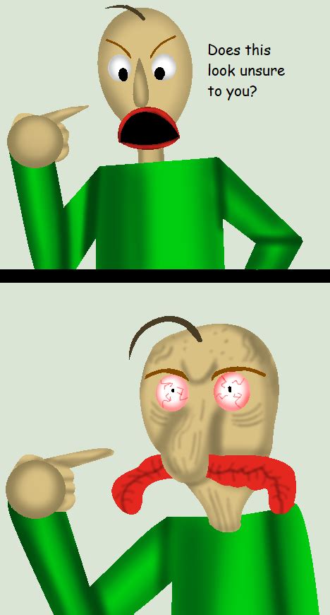 Does this look unsure to you? | Baldi's Basics in Education and ...