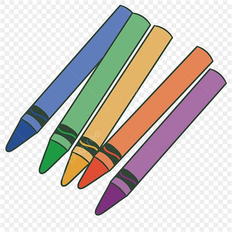 Color Blue Crayon Clipart Transparent Background, Multiple Colorful ...