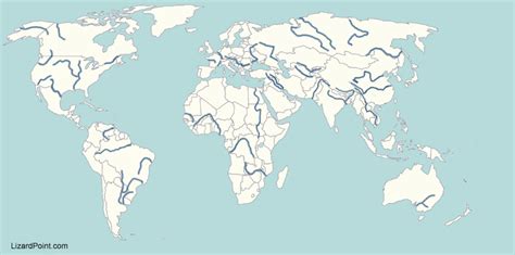 Blank World Map Rivers And Mountains | Images and Photos finder